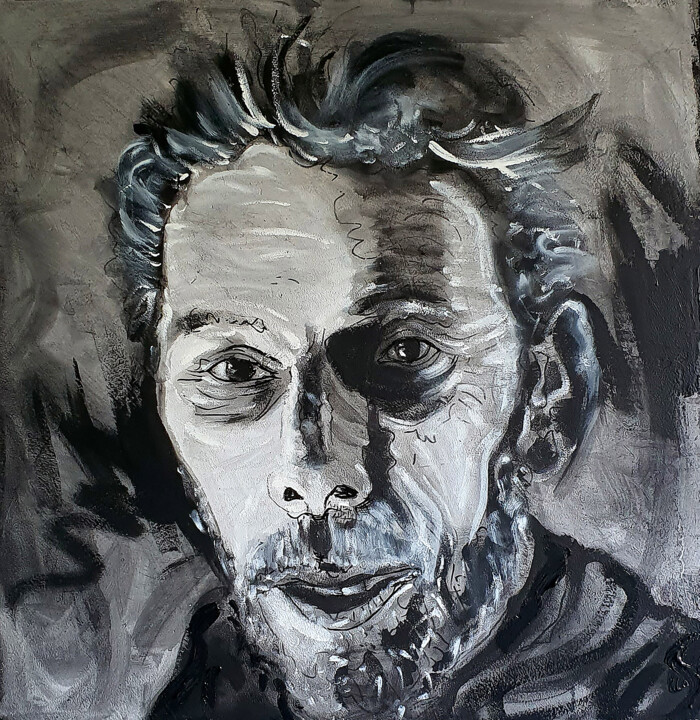 Ebauche portrait de Gilles Monteil.